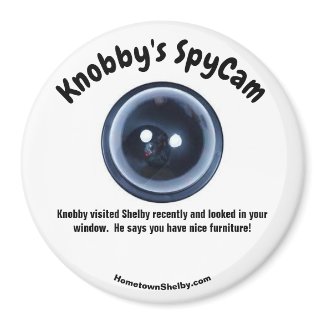 Knobby's SpyCam Shelby Fun Refrigerator Magnet