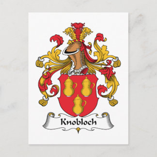 Knobloch Family Crest Postcard