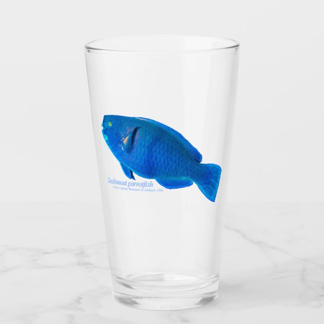 Knobsnout parrotfish Glass Cup (Front)