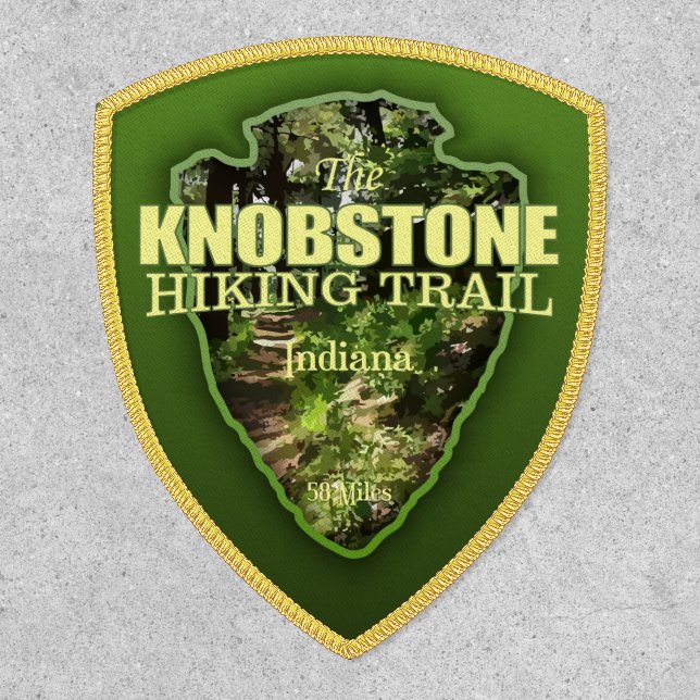 Knobstone Trail (arrowhead)  Patch (Front)