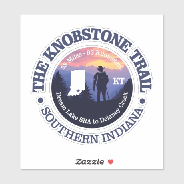 Knobstone Trail (rd2) Sticker (Sheet)