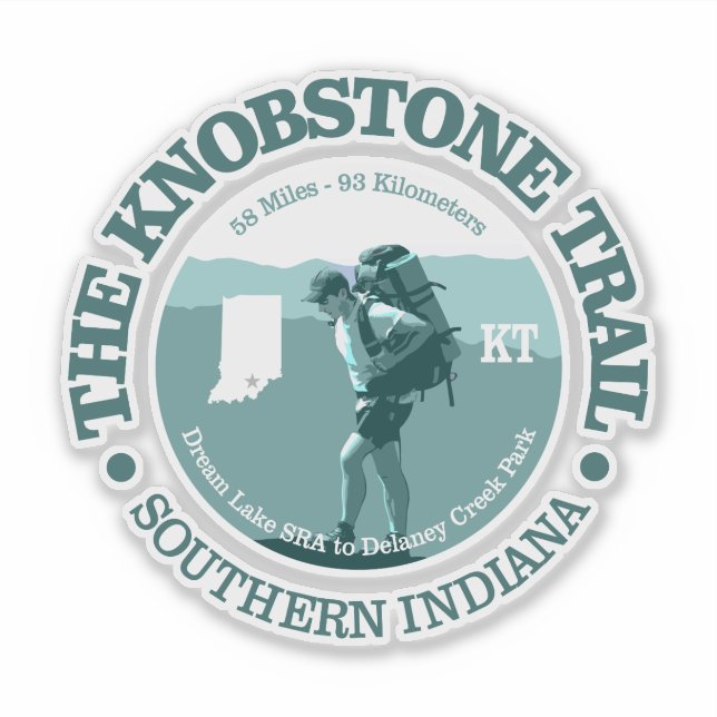 Knobstone Trail (T) Sticker (Front)