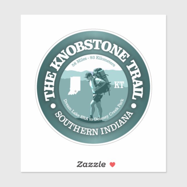 Knobstone Trail (T) Sticker (Sheet)
