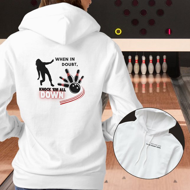 Knock 'em All Down Bowling Team Hoodie (Creator Uploaded)