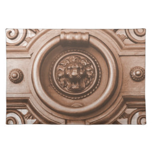 Knock Knock - Barcelona Old Quarter Door Knocker Cloth Placemat