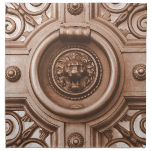 Knock Knock - Barcelona Old Quarter Door Knocker Napkin