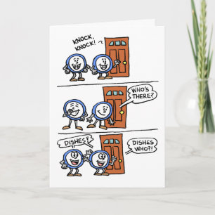 Knock Knock Dishes Your Birthday Present Card