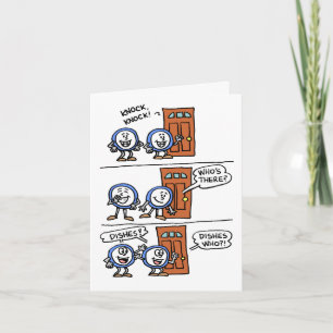 Knock Knock Dishes Your Father's Day Present Card