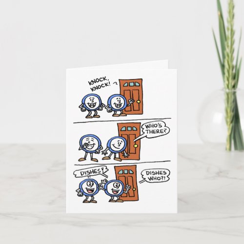 Knock Knock Dishes Your Fathers Day Present Card