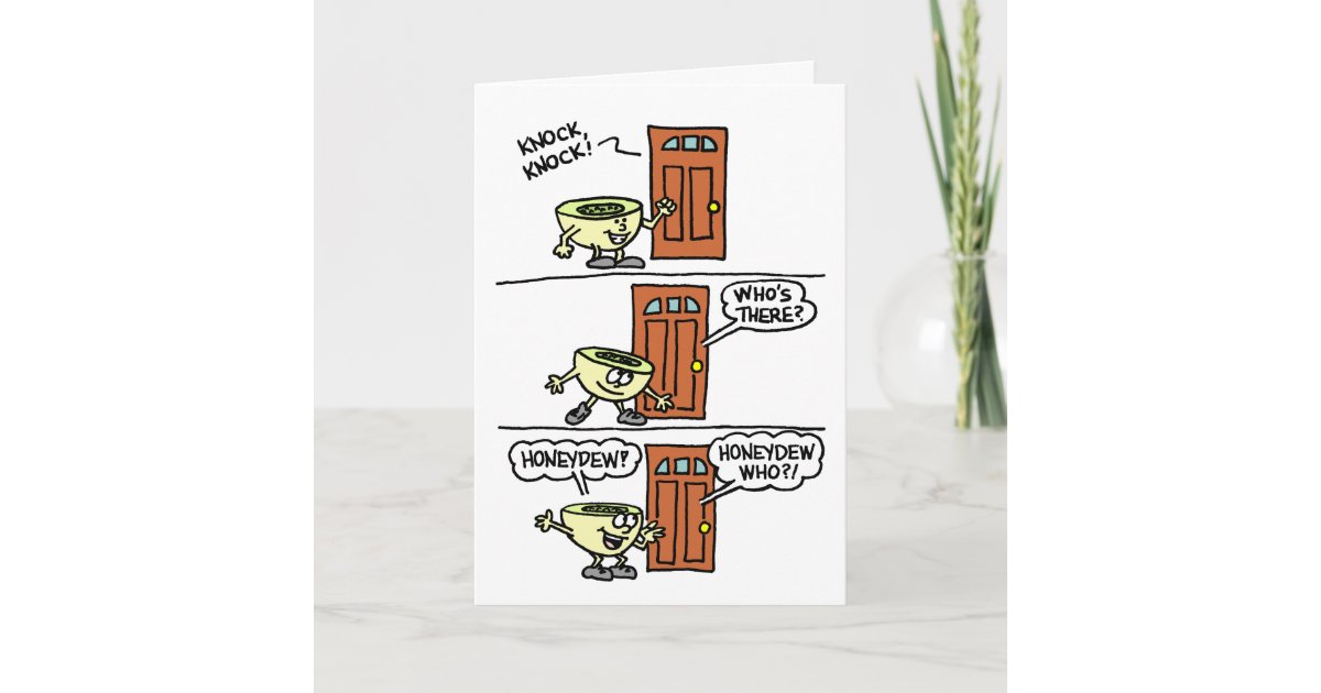 Knock Knock Honeydew Cute 10th Anniversary Card Zazzle