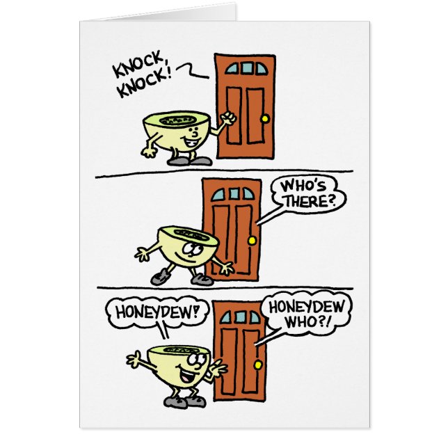 Knock Knock Honeydew Cute Anniversary Cards (Front)