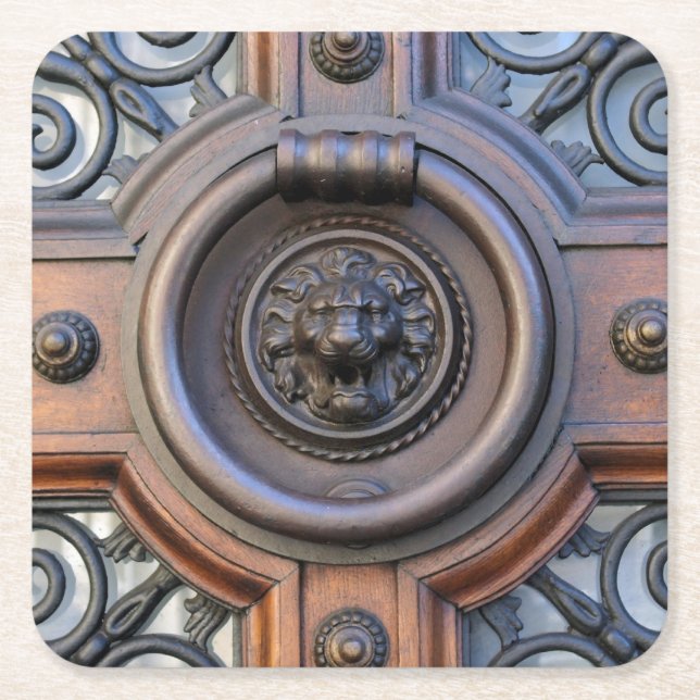 Knock Knock Lion Head Coaster (Front)