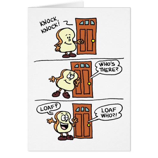 Knock Knock Loaf You Bread Father's Day Cards (Front)
