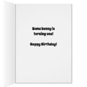Knock Knock Some Bunny 1st Birthday Cards (Inside (Right))