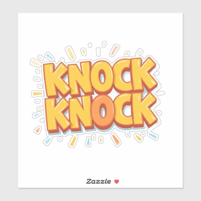 Knock knock  sticker (Sheet)
