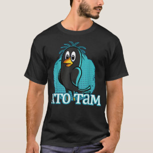 Knock Knock Who Is There Russian Cartoon Bird Cyri T-Shirt