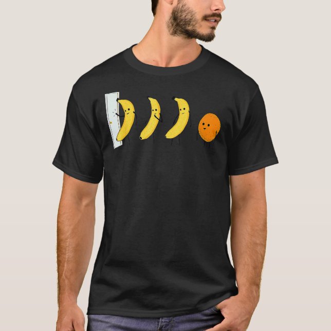 Knock Knock  Who's There  Banana Who's There  Oran T-Shirt (Front)