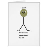 Knock Knock. Who's There? It's Not Bob. (Front)