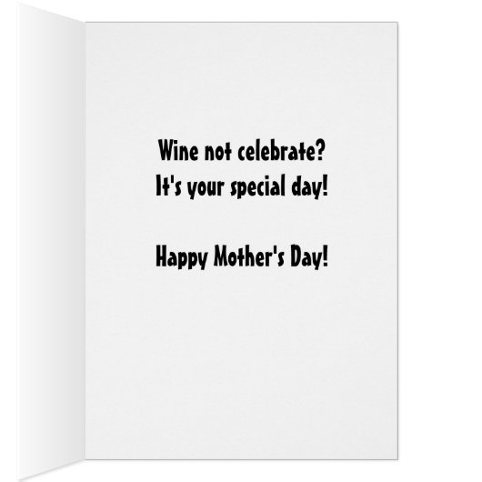 Knock Knock Wine Not Celebrate Mother's Day (Inside (Right))