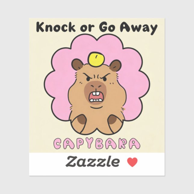 Knock or Go Away Sticker (Sheet)