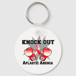 Knock Out Aplastic Anemia Keychain
