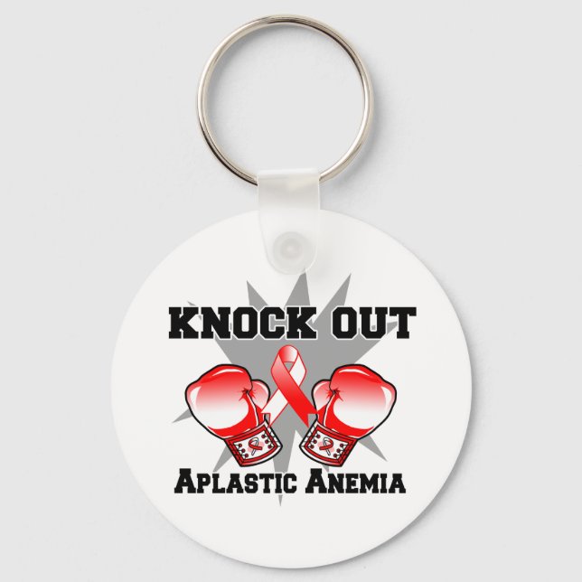 Knock Out Aplastic Anemia Keychain (Front)