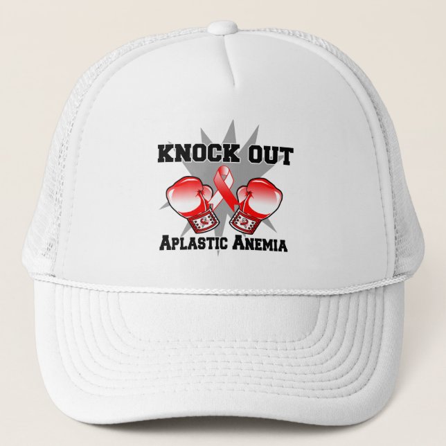 Knock Out Aplastic Anemia Trucker Hat (Front)