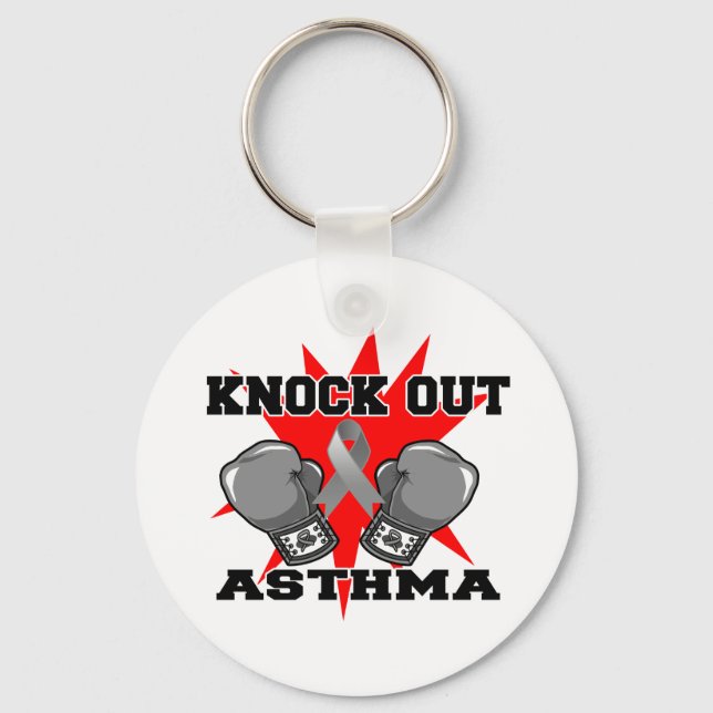 Knock Out Asthma Keychain (Front)