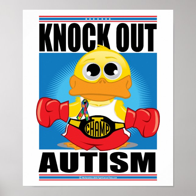 Knock Out Autism Poster (Front)