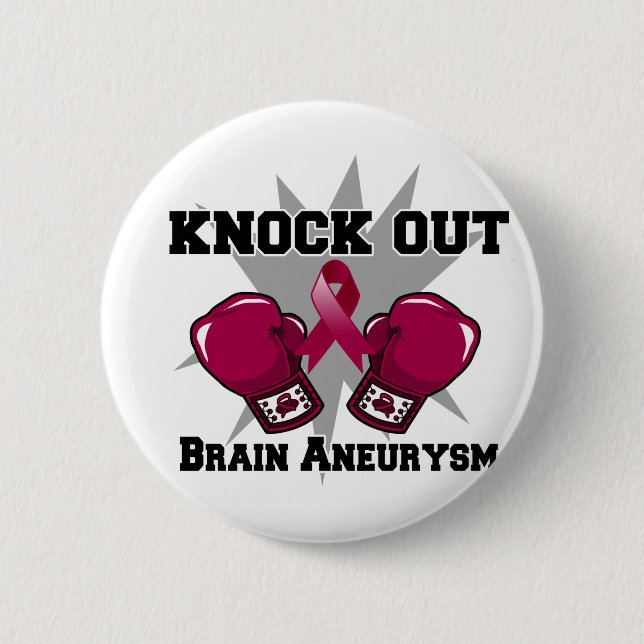 Knock Out Brain Aneurysm Pinback Button (Front)
