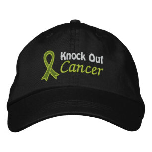 Knock Out Cancer Non-Hodgkins Lymphoma Embroidered Baseball Cap