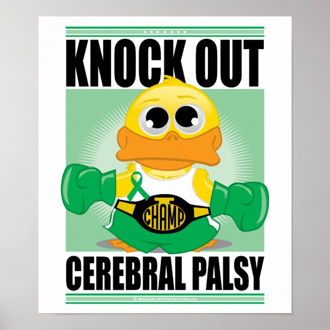 Knock Out Cerebral Palsy Poster (Front)