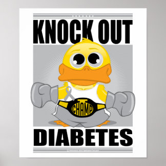 Knock Out Diabetes Poster