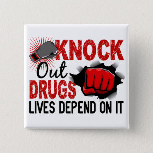 Knock Out Drugs 2 Male Fist Button