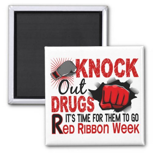 Knock Out Drugs Male Fist Magnet