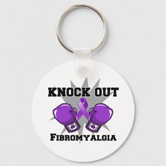 Knock Out Fibromyalgia Keychain (Front)