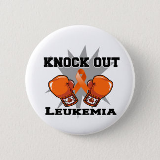 Knock Out Leukemia Pinback Button