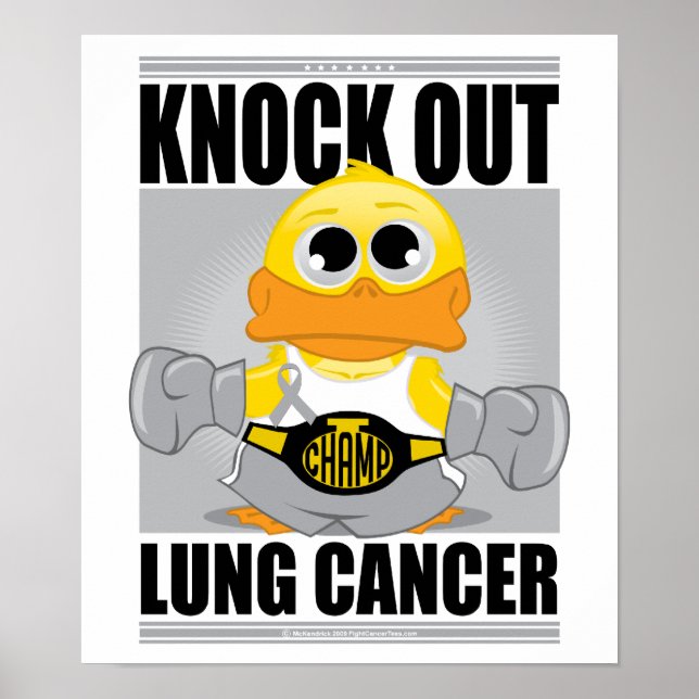 Knock Out Lung Cancer Poster (Front)