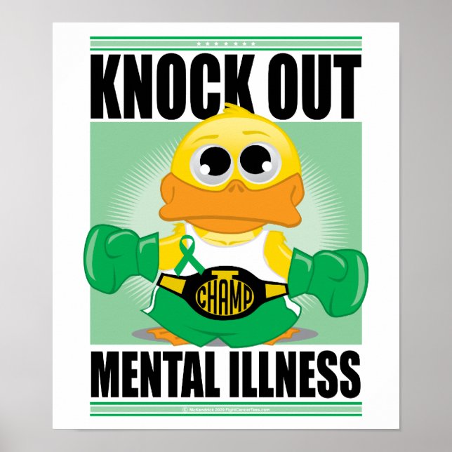 Knock Out Mental Illness Poster (Front)