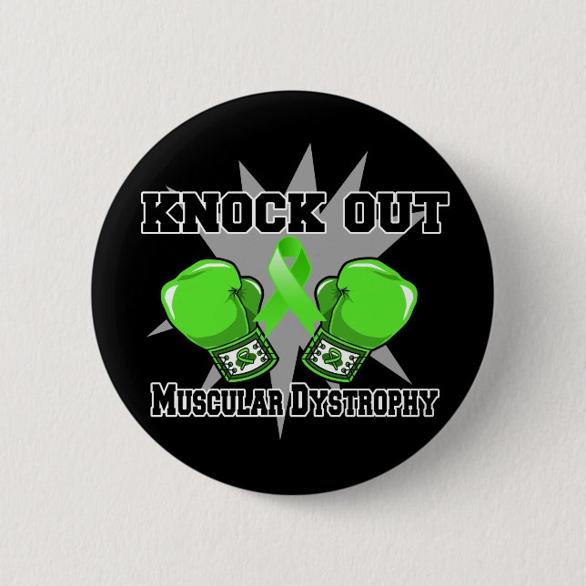 Knock Out Muscular Dystrophy Pinback Button (Front)