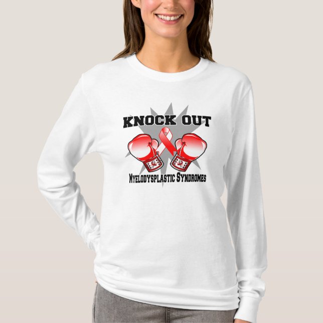 Knock Out Myelodysplastic Syndromes T-Shirt (Front)