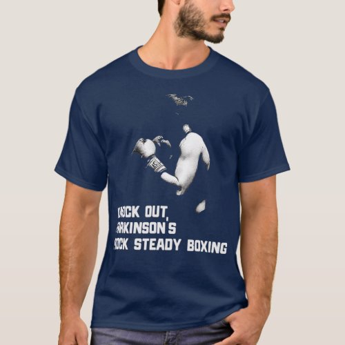 Knock Out Parkinsons Rock Steady Boxing Gift T_Shirt