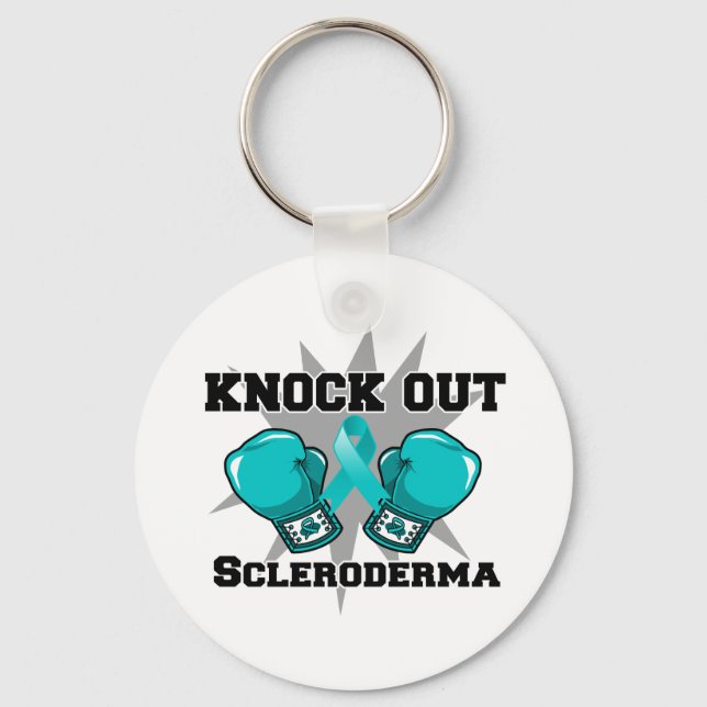 Knock Out Scleroderma Keychain (Front)