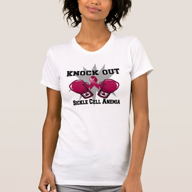 Knock Out Sickle Cell Anemia T-Shirt (Front)