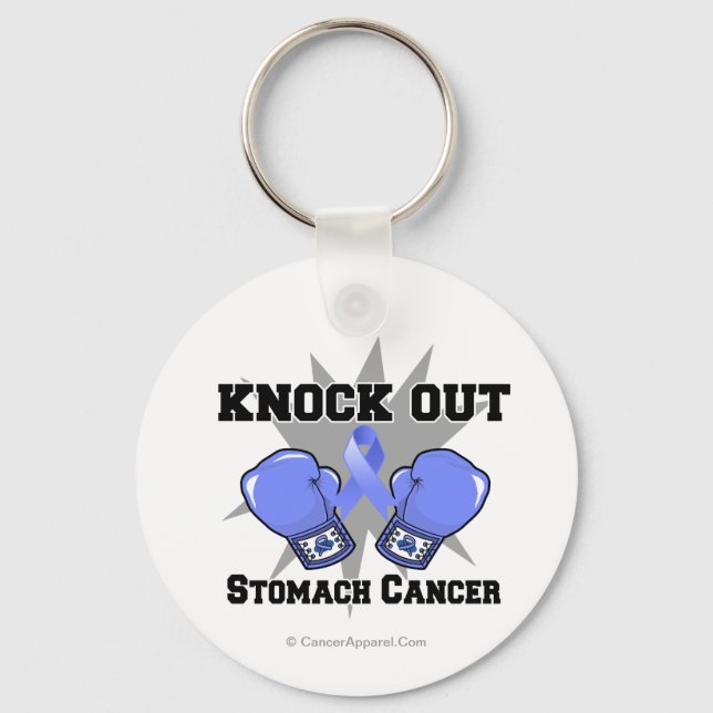 Knock Out Stomach Cancer Keychain (Front)