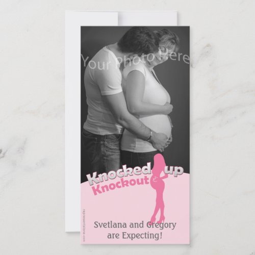 Knocked Up Knockout Baby Shower Mom_to_Be Announcement