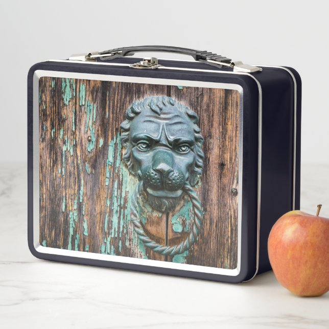 Knocking on heaven's door metal lunch box (In Situ)