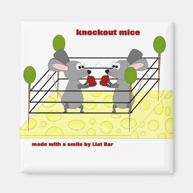 knockout mice magnet (Front)