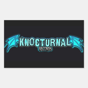 KNOCTURNAL RECORDS BLUE LOGO STICKER