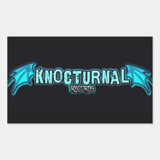 KNOCTURNAL RECORDS BLUE LOGO STICKER